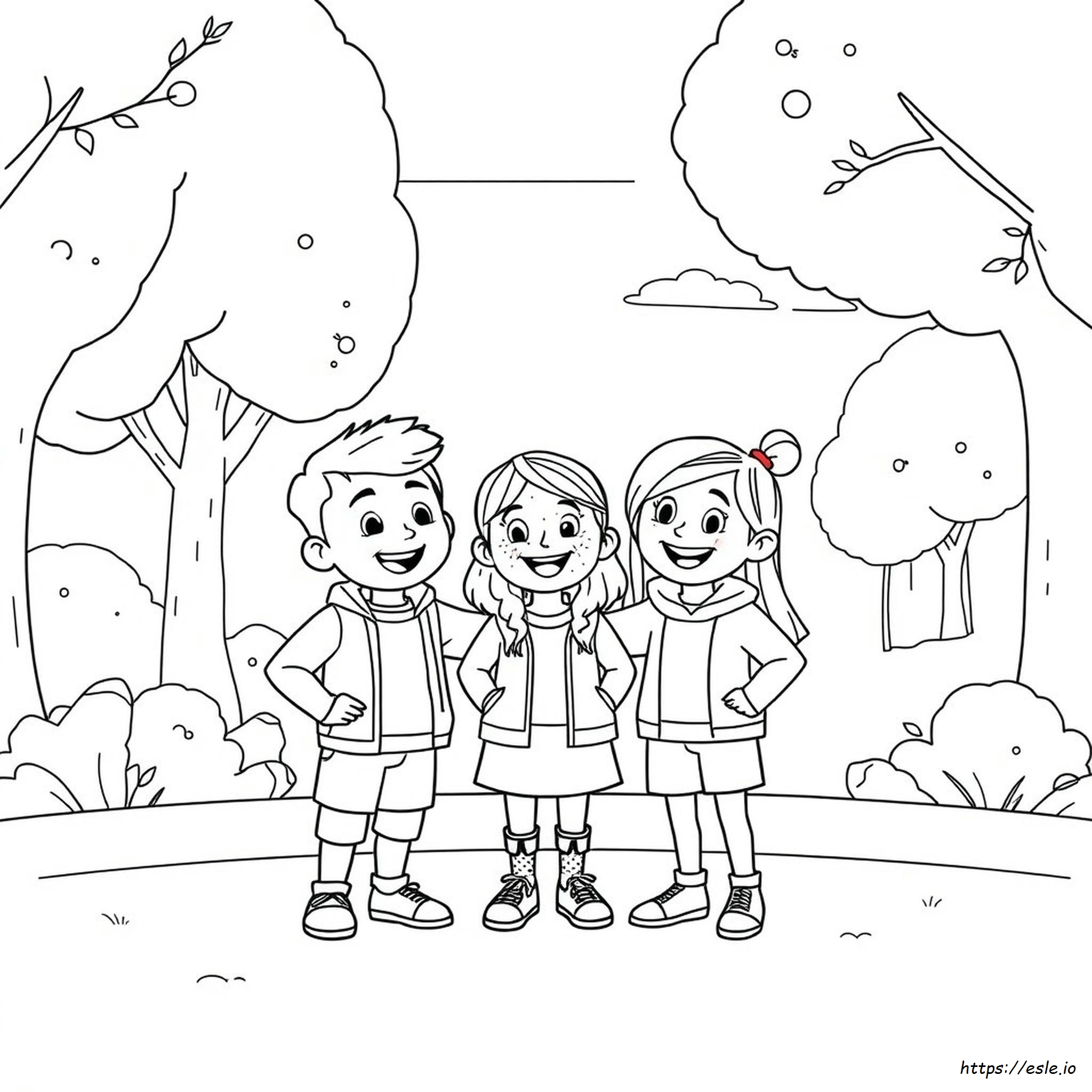 Animated People Coloring Pages