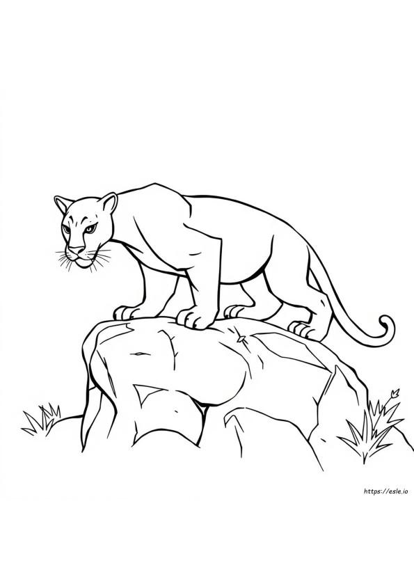 Gambar Mewarnai Black Panther Gratis