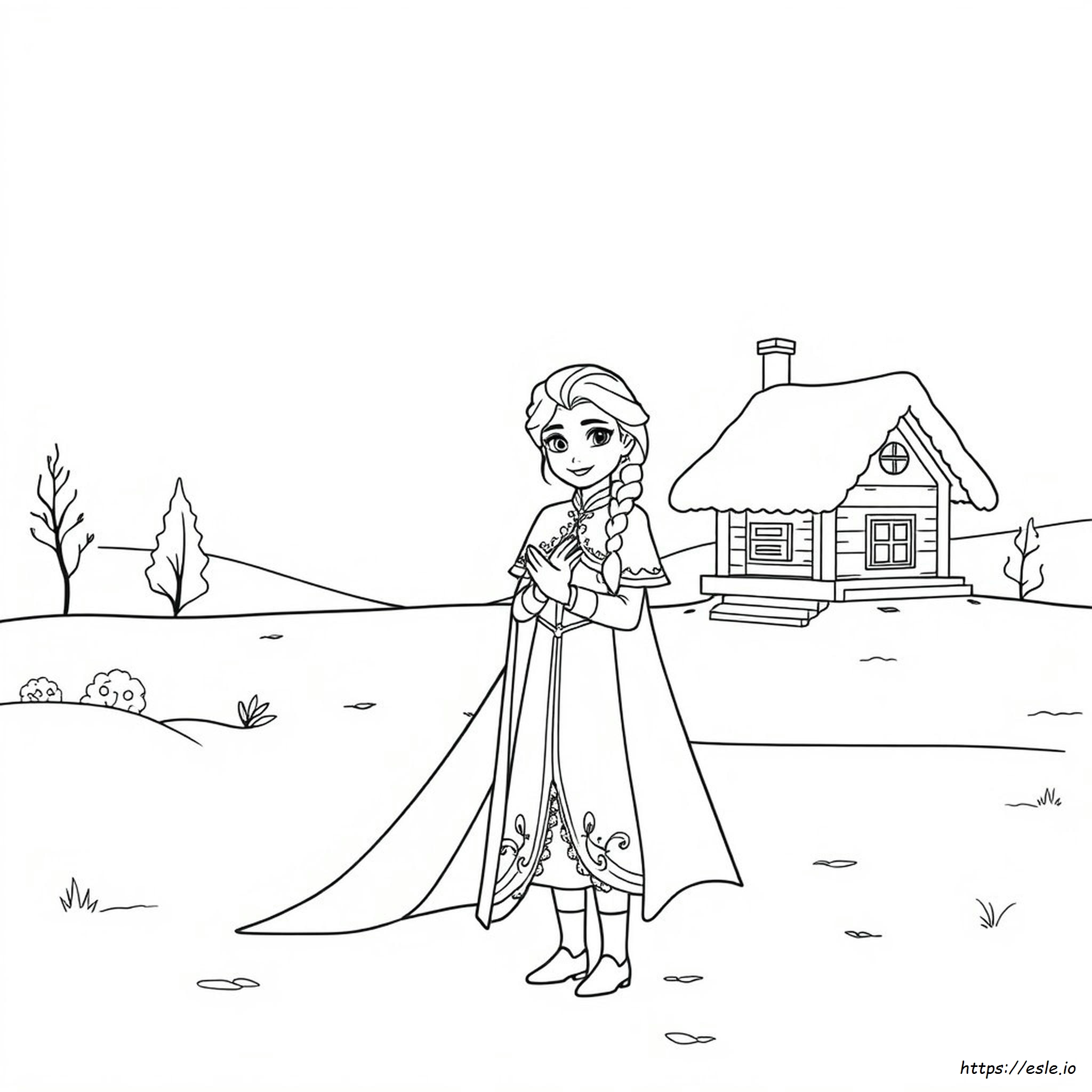 Dibujos Para Colorear De Elsa Y Anna Para Imprimir