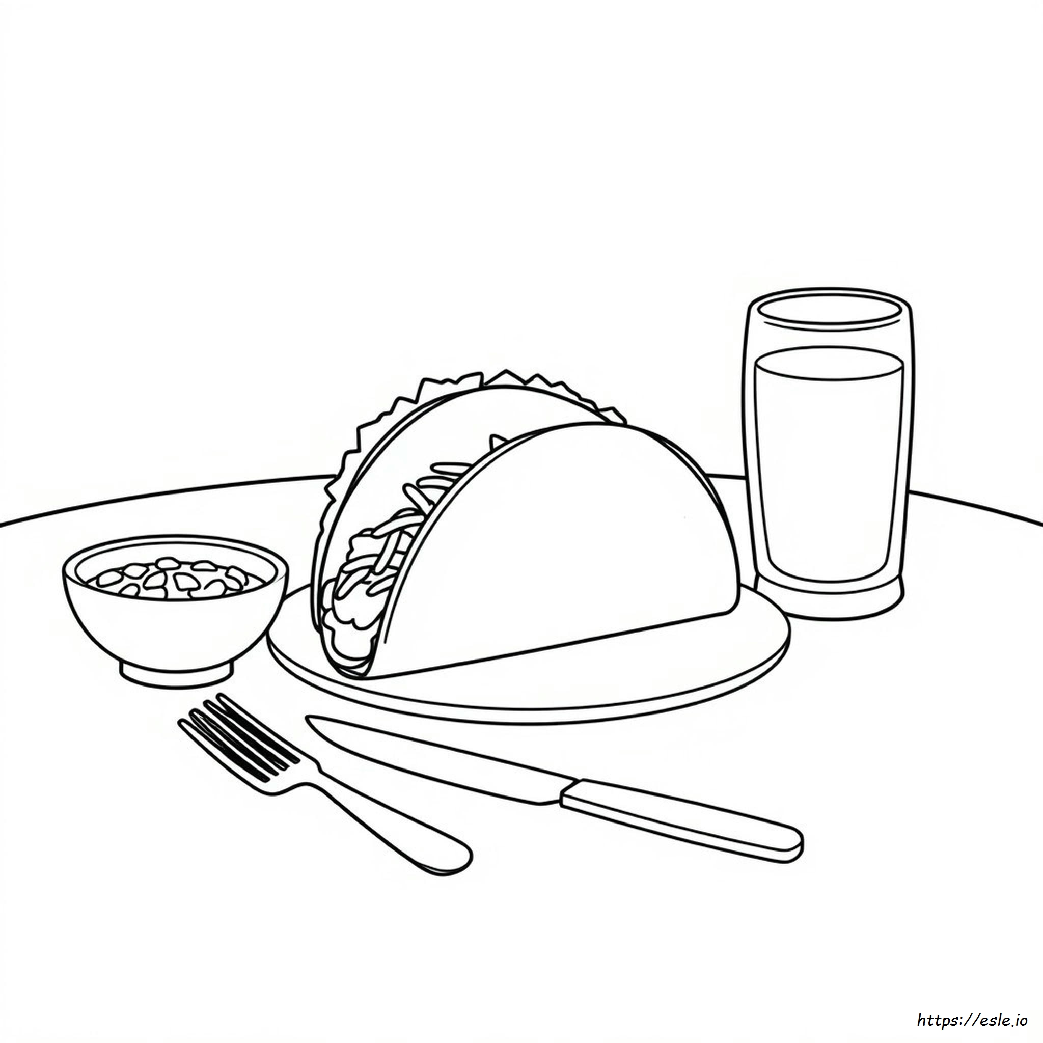 Taco Coloring Pictures