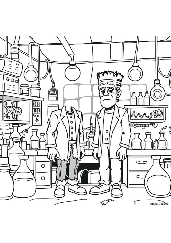 Coloriage Frankenstein