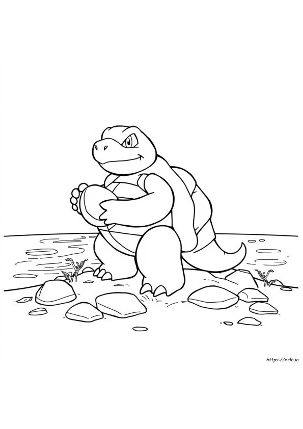 Blastoise Vmax Coloring Page
