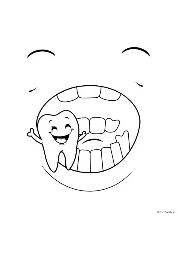 Healthy Teeth Coloring Pages