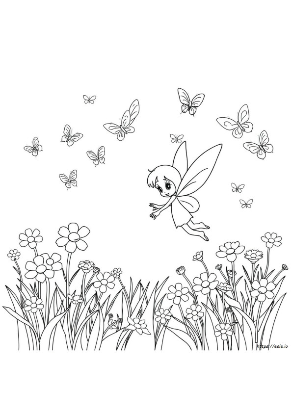 Periwinkle Tinkerbell Páginas Para Colorear
