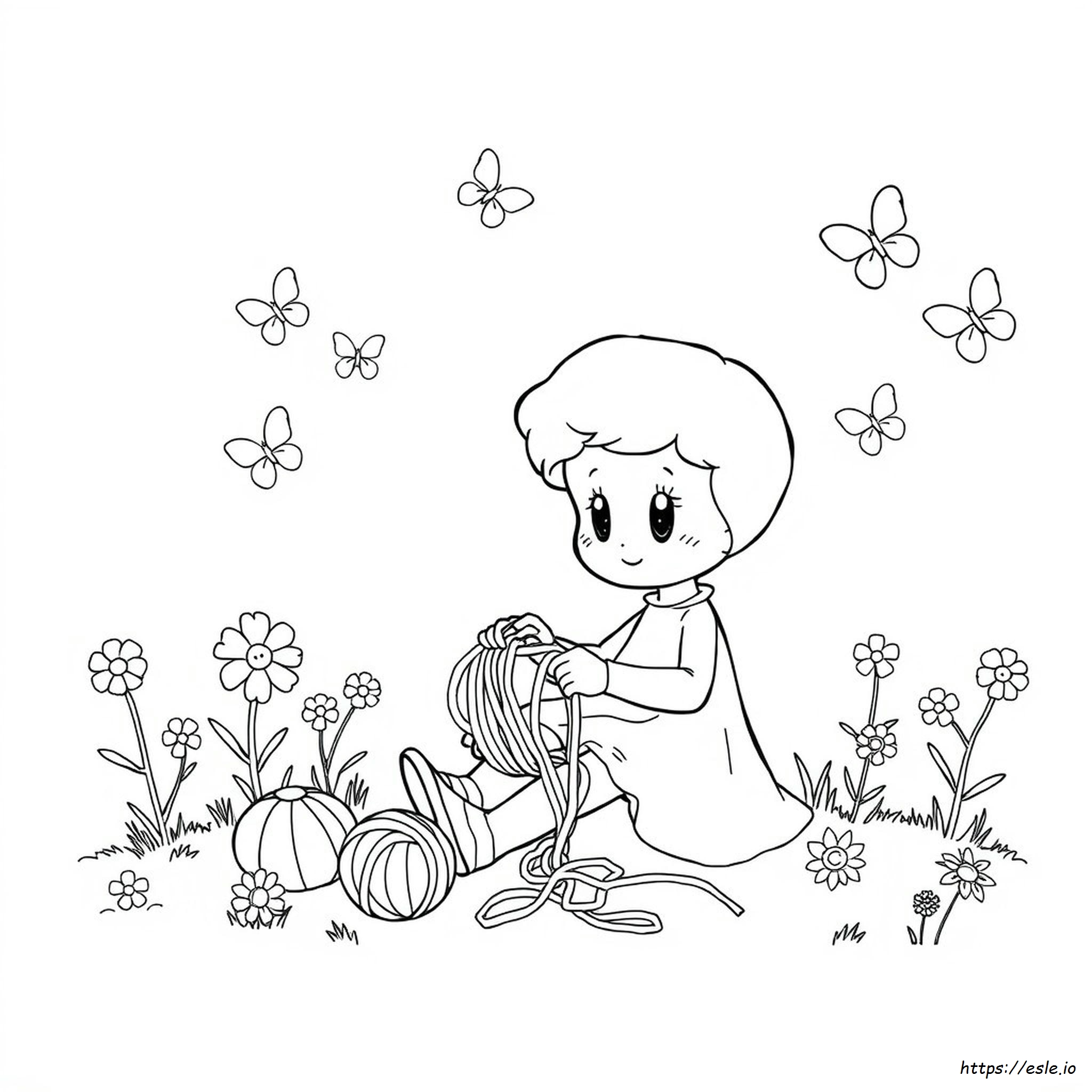 Coloriage Yarnaby Poppy Playtime