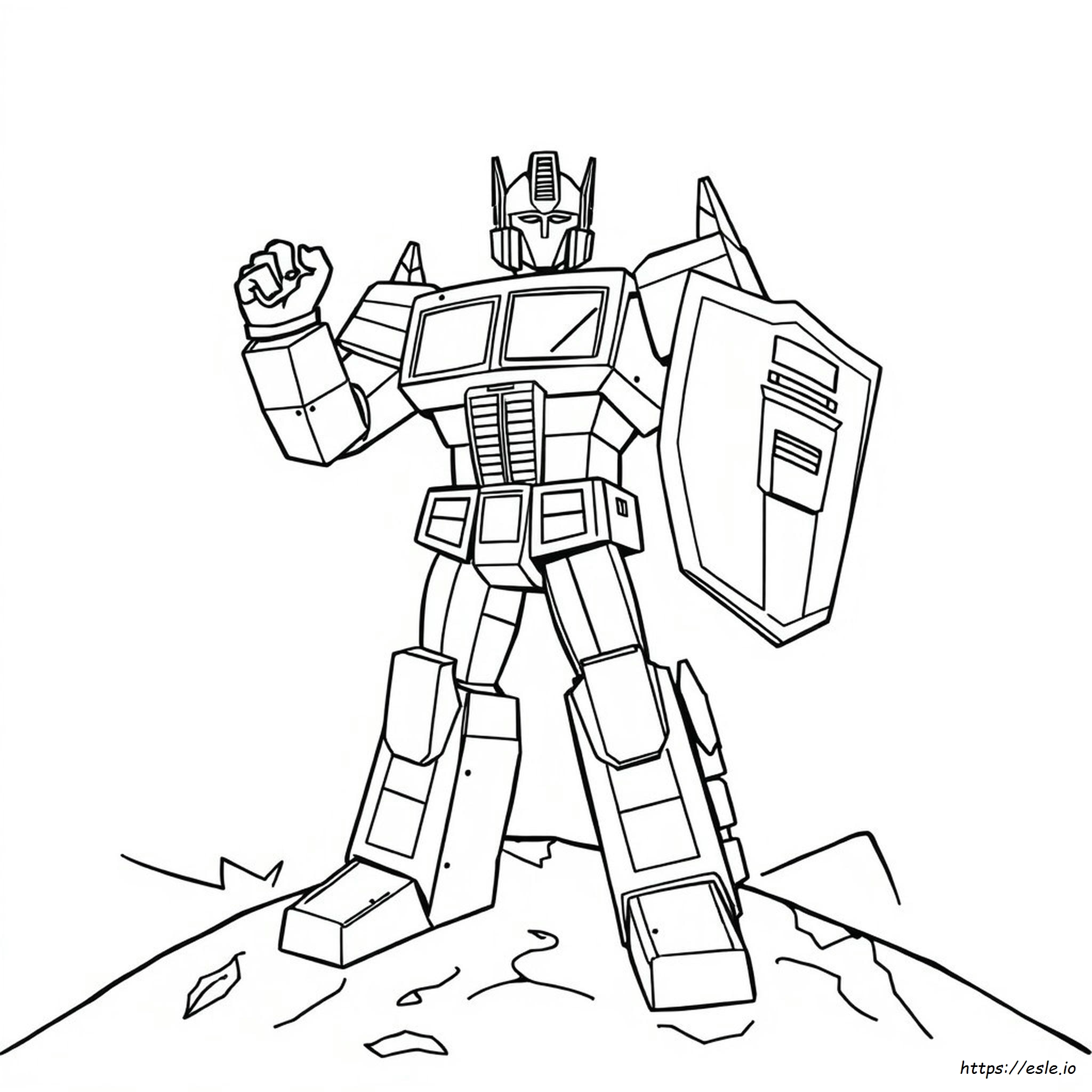 Free Optimus Prime Coloring Pages