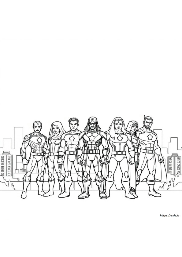 Colori Dei Personaggi Degli Avengers