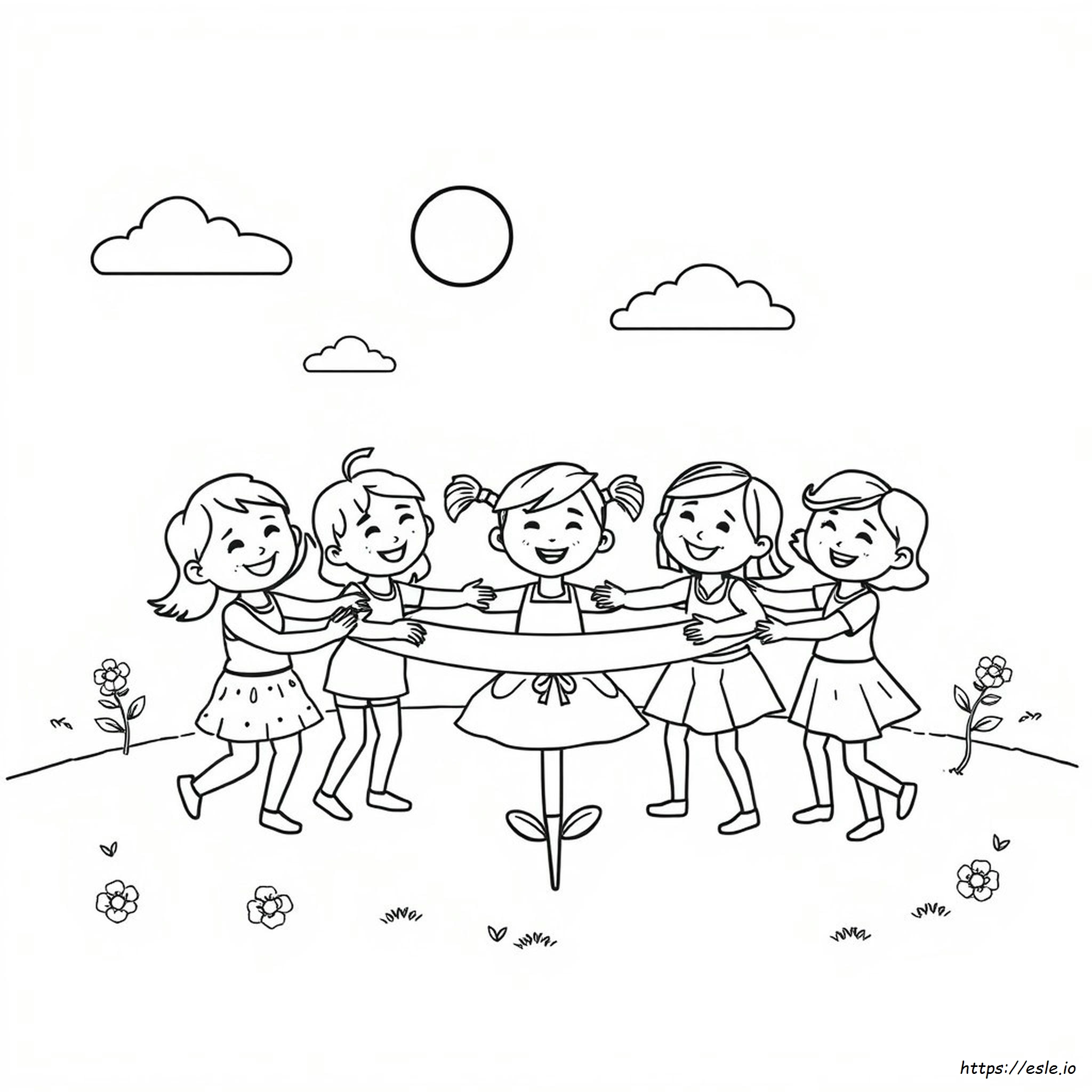 Ring Around The Rosie Boyama Sayfası
