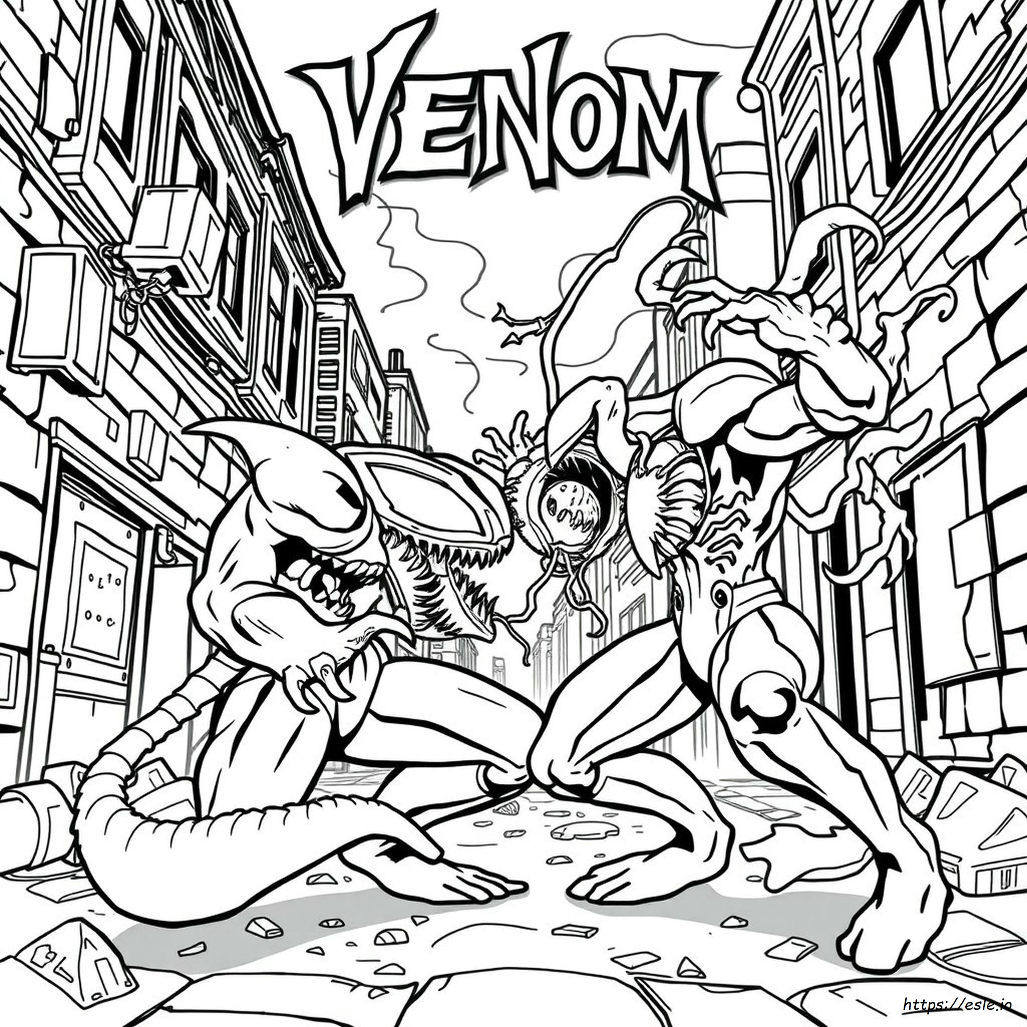 Venom Vs Carnage Ausmalbilder