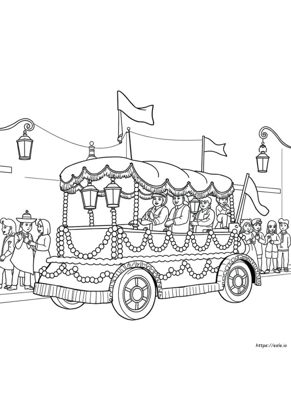 Free Printable Mardi Gras Coloring Pages