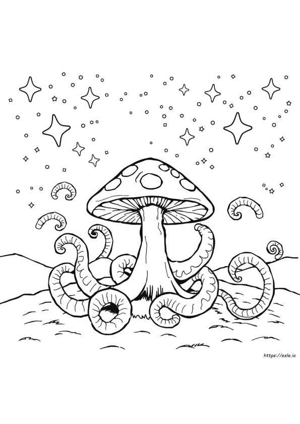 Trippy 420 Boyama Sayfaları