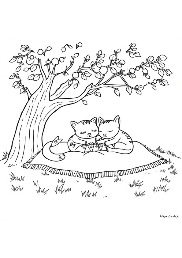 Critters Catnap Coloring Page