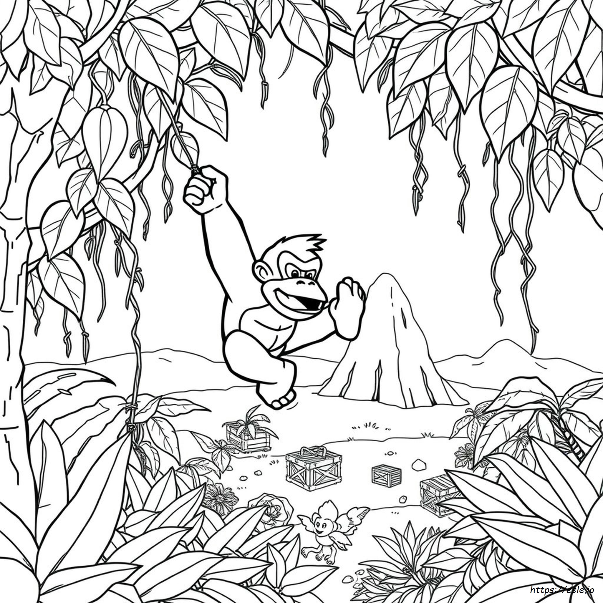 Donkey Kong Coloring Pictures