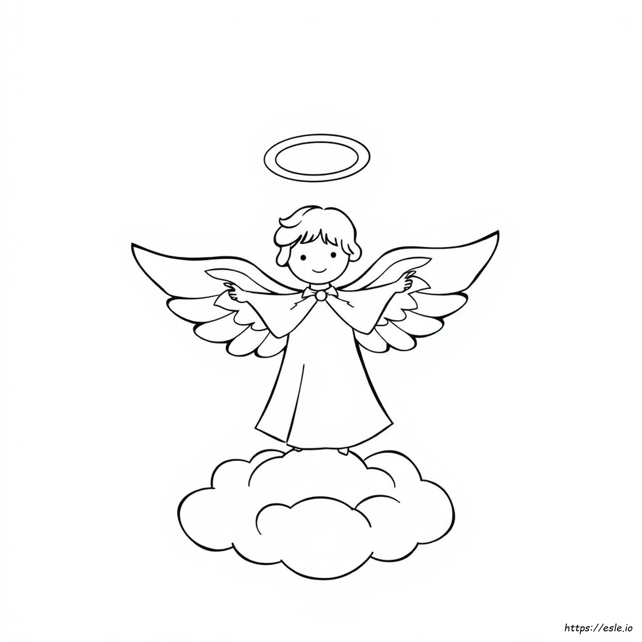 Angel Wings Colouring Pages