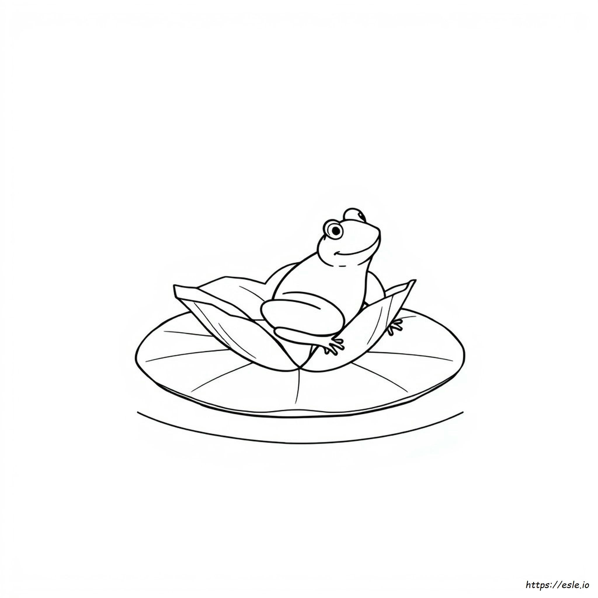 Printable Lily Pad Coloring Page