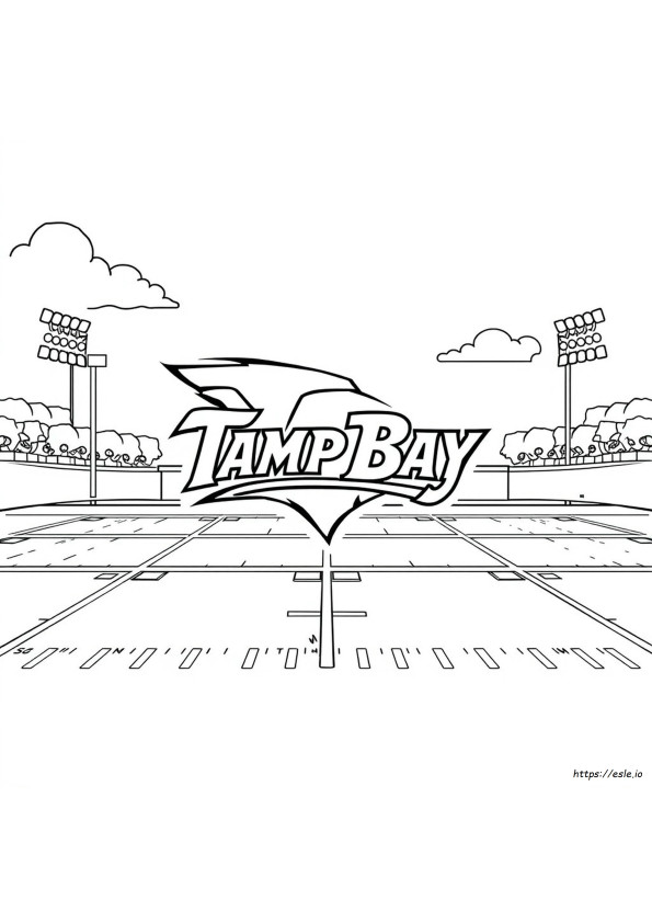 Coloriage Logo Football Réaliste Tampa Bay