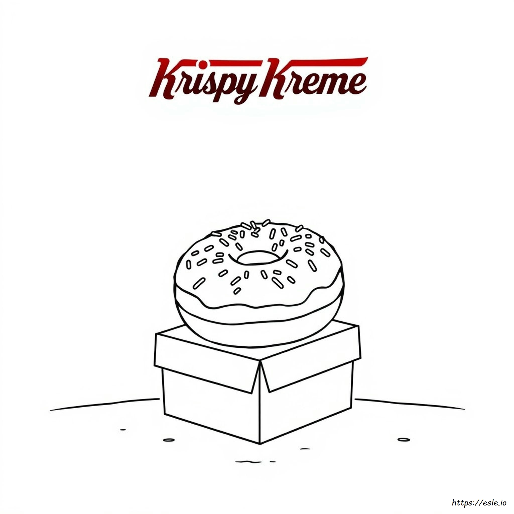 Krispy Kreme Coloring Pages