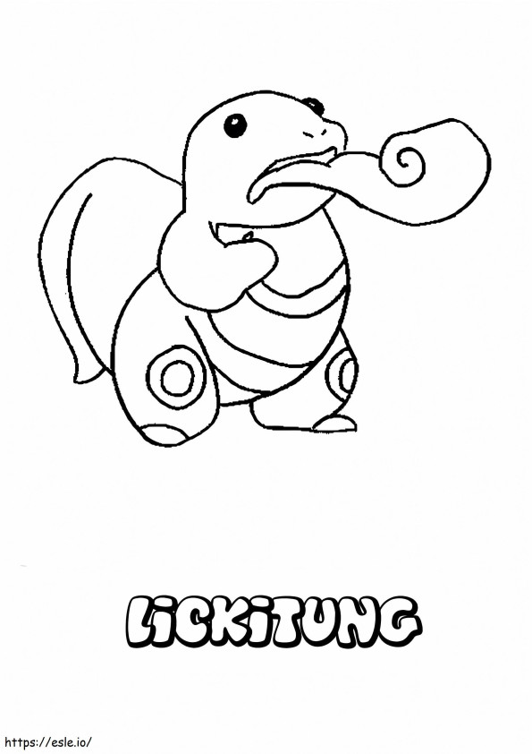 Lickitung Pokemon Gen 1 värityskuva