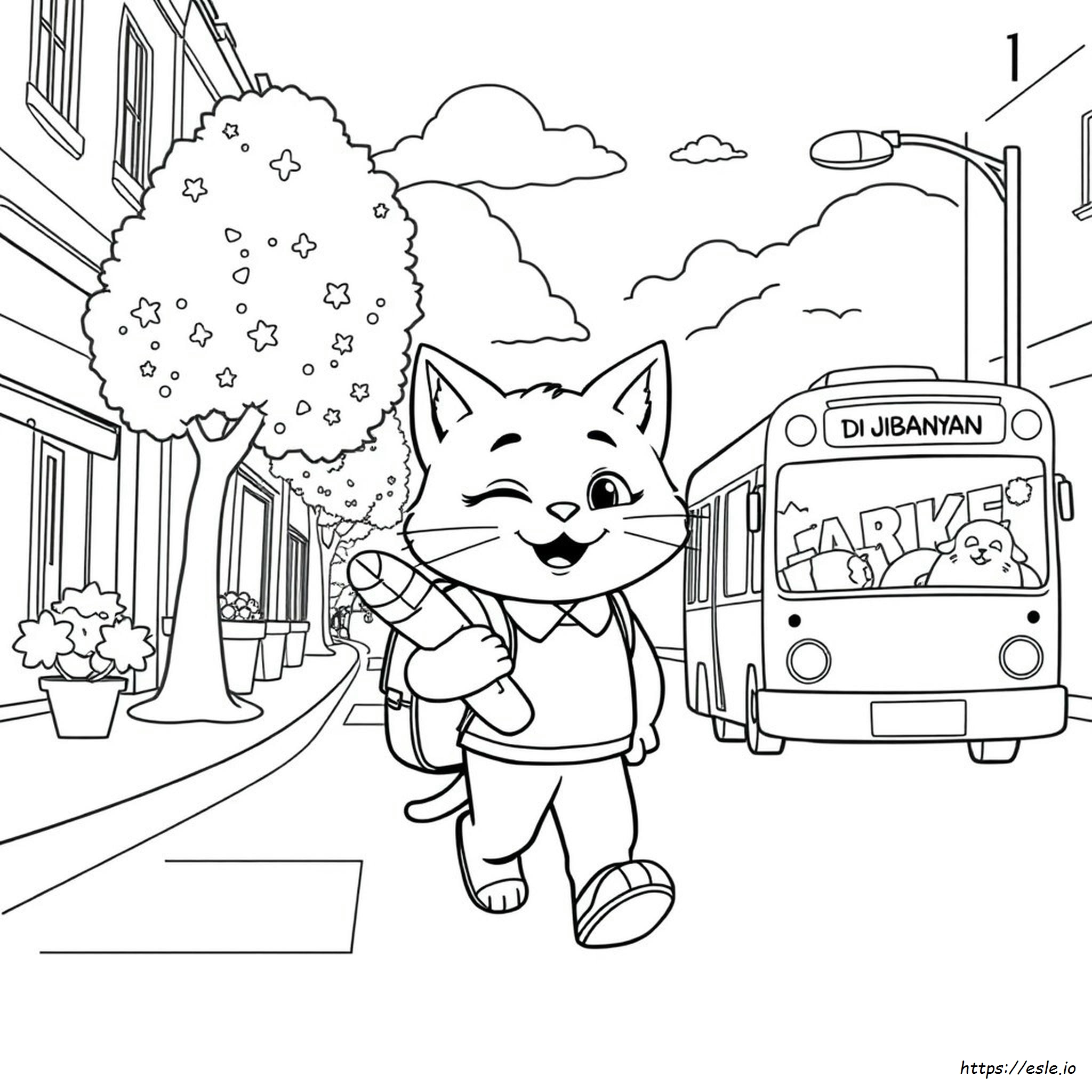 Jibanyan Coloring Pages
