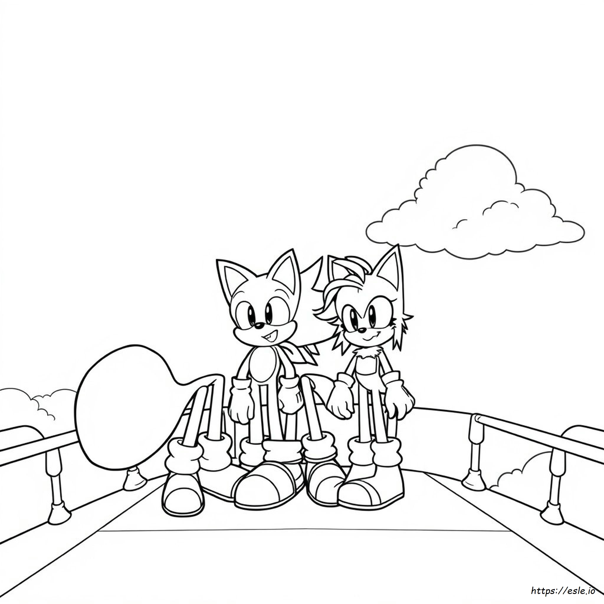 Sonic, Shadow Y Amy Para Colorear