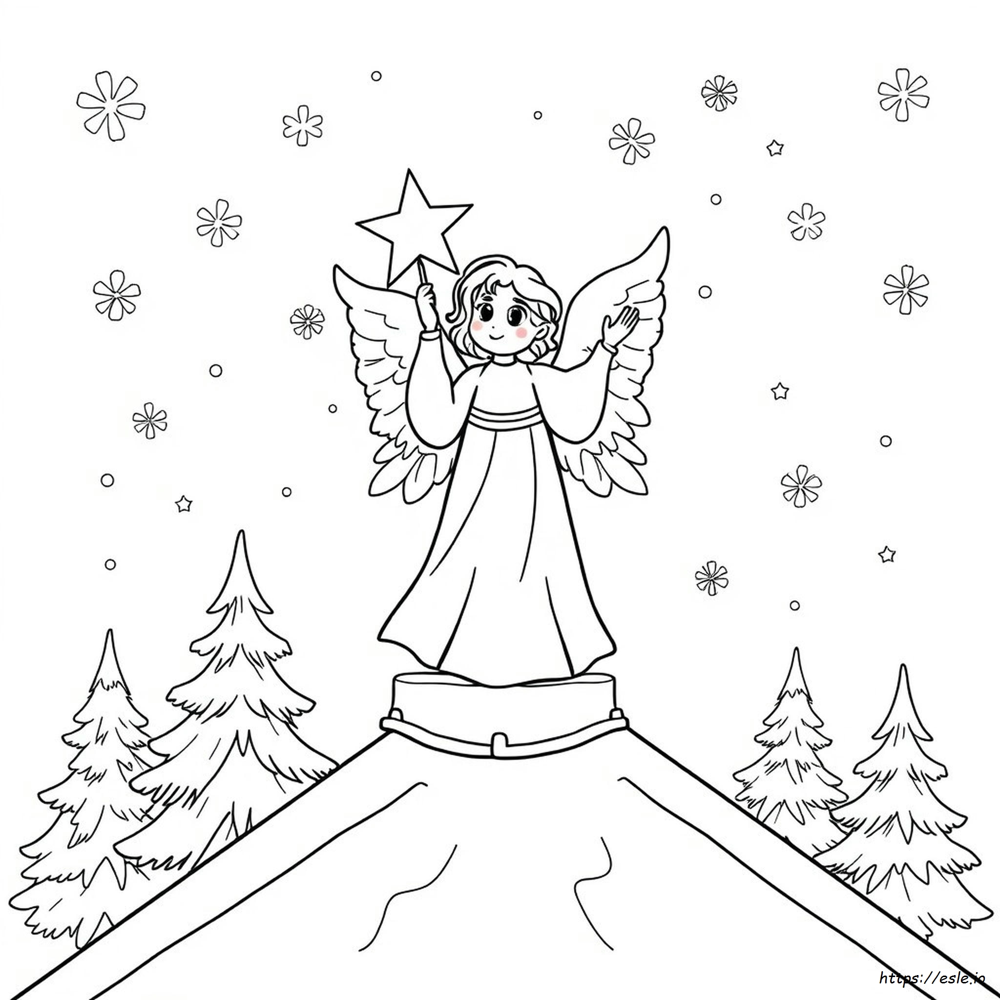 Free Printable Christmas Angel Coloring Pages