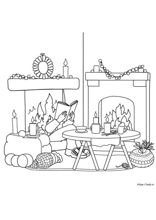 Colouring Pages Hygge