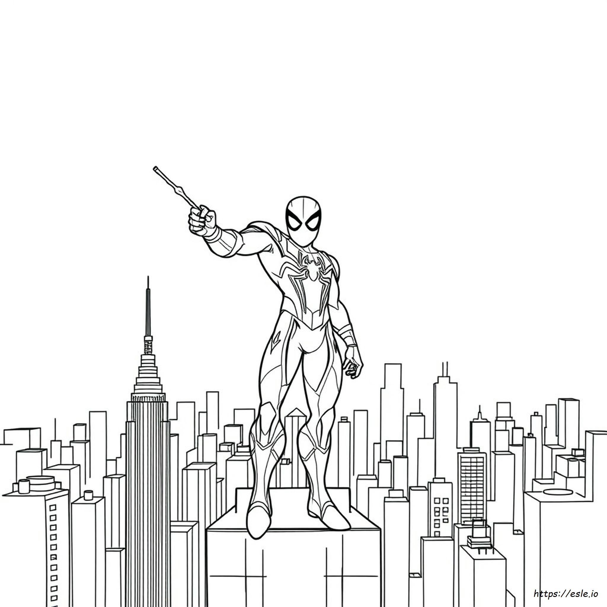 Kolorowanka Iron Spiderman