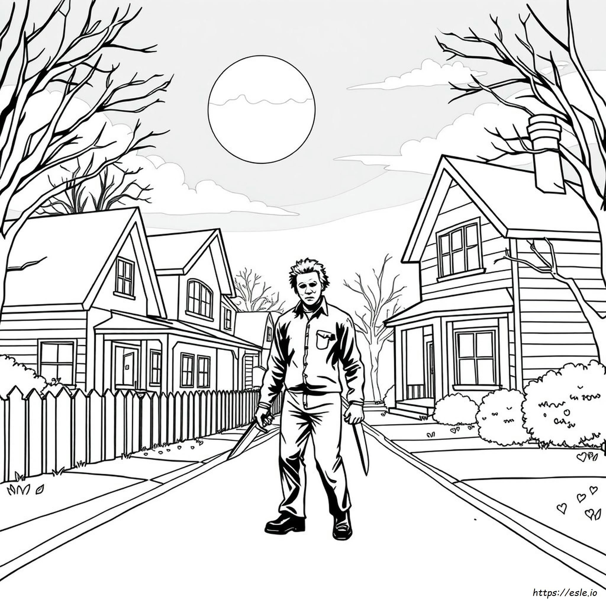 Libro De Colorear De Michael Myers