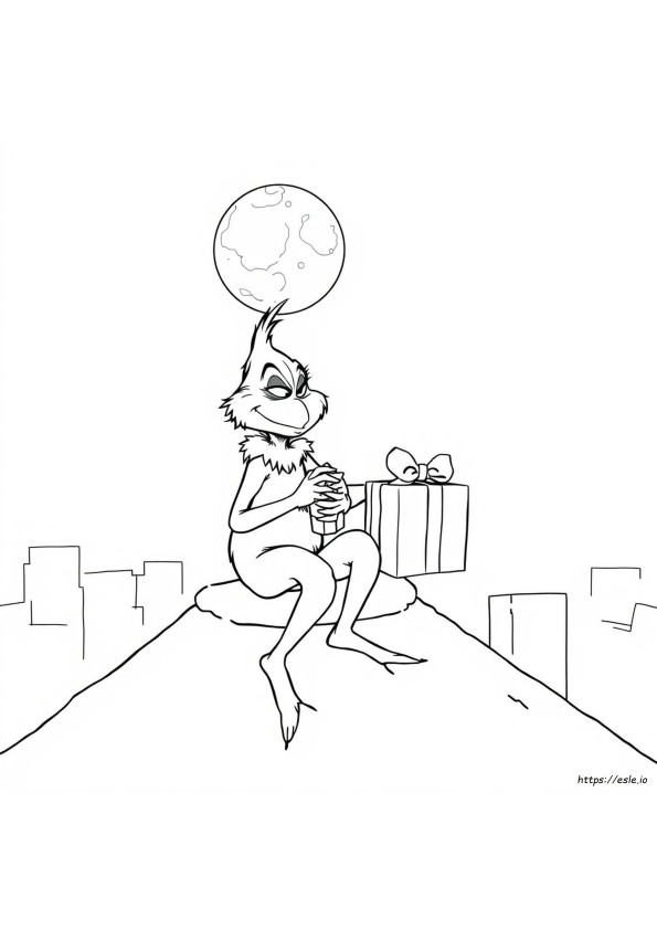 Coloring The Grinch Drawing