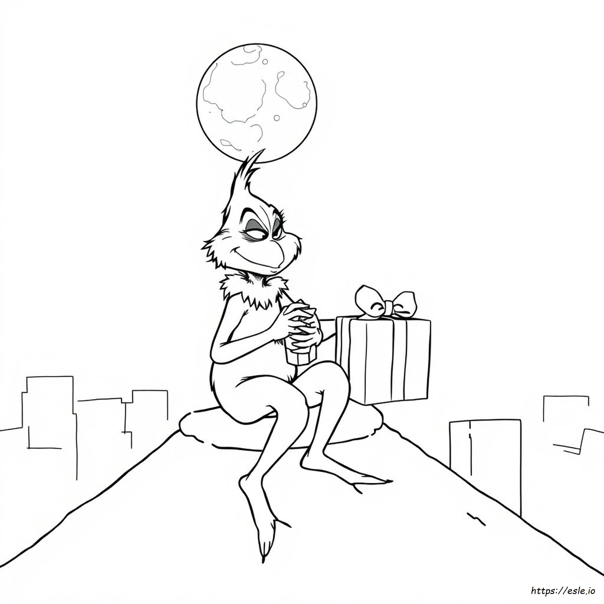 Coloring The Grinch Drawing