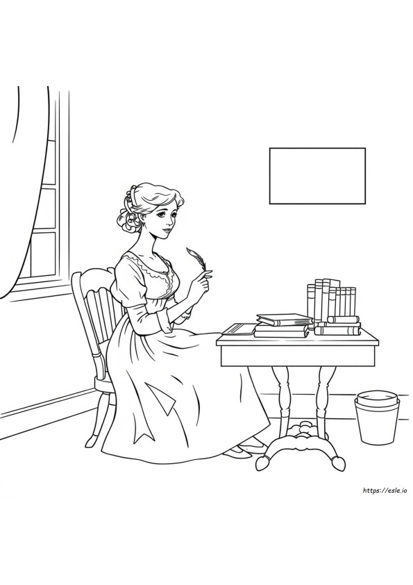 Kolorowanka Jane Austen