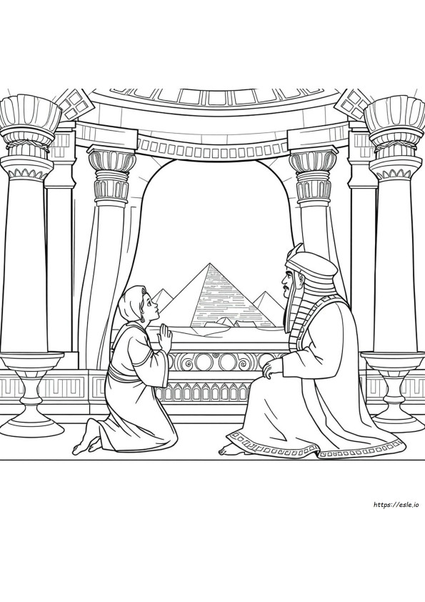 Coloriage Joseph Et Pharaon