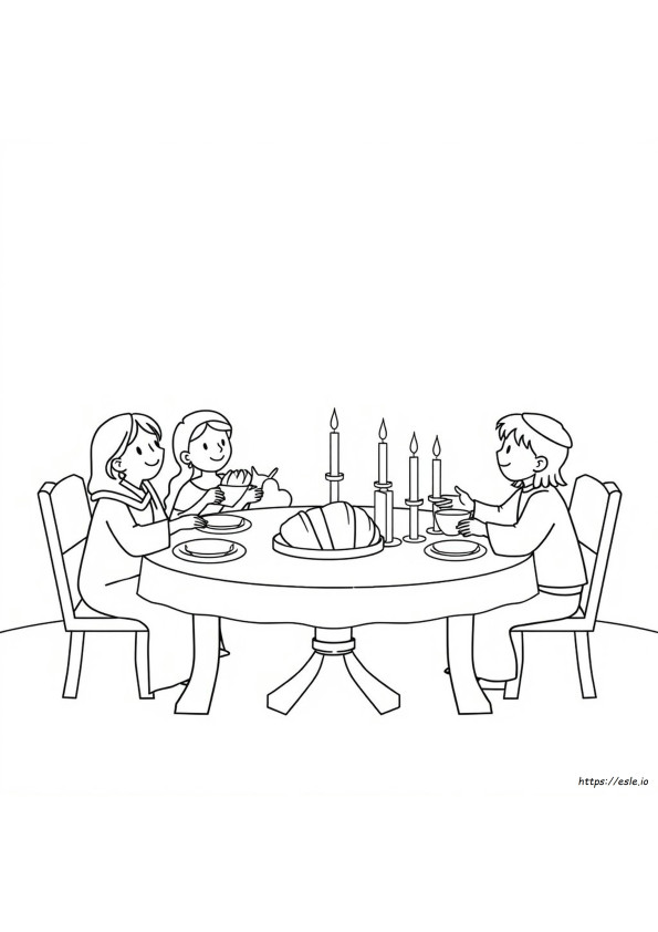 Dzień Szabatu Kolorowanka