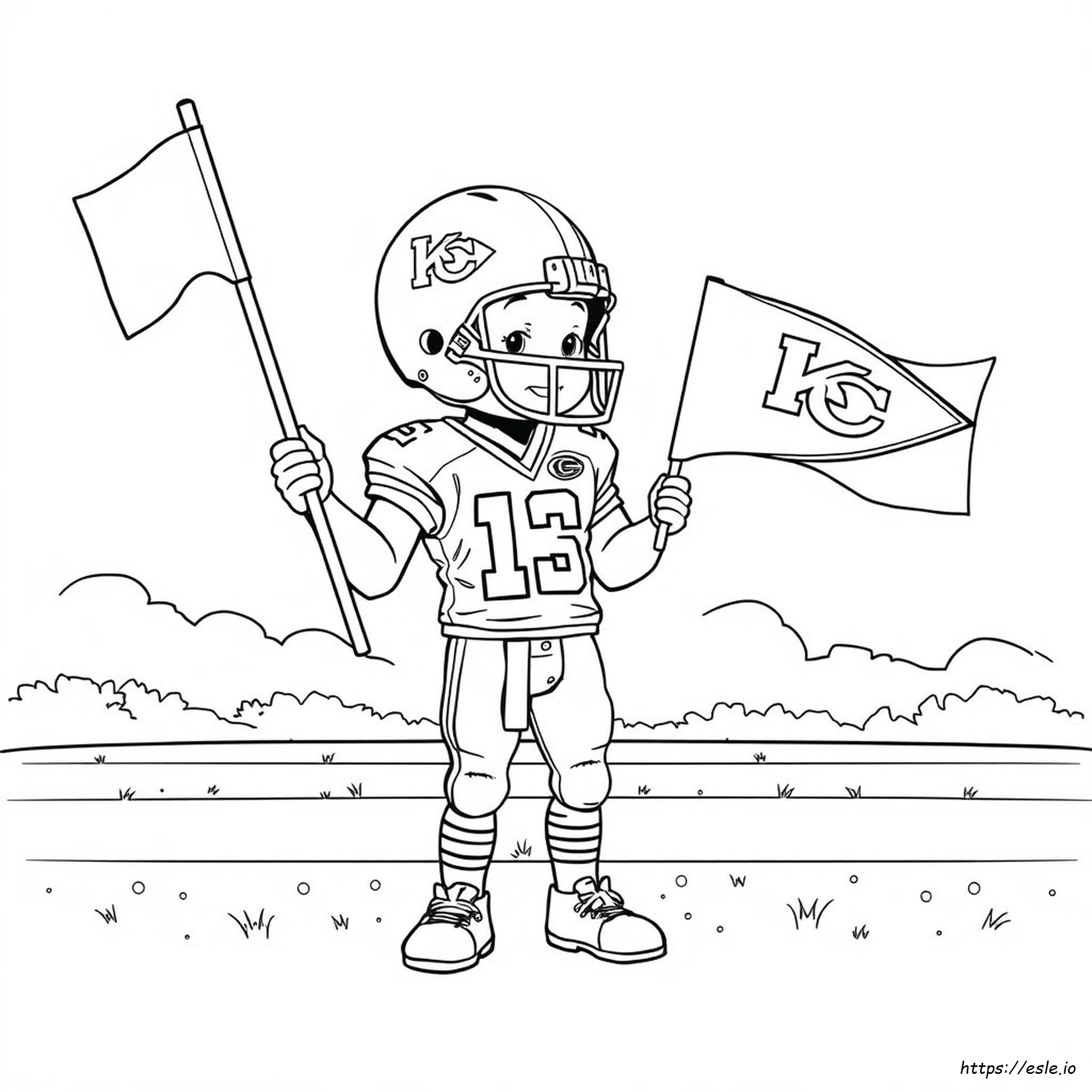 Kansas City Chiefs Helm Ausmalbild