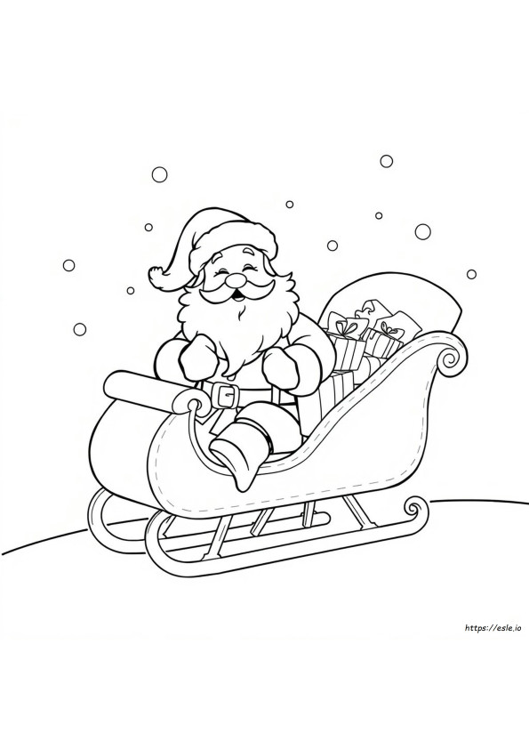 Kerstman Cartoon Kleurplaten