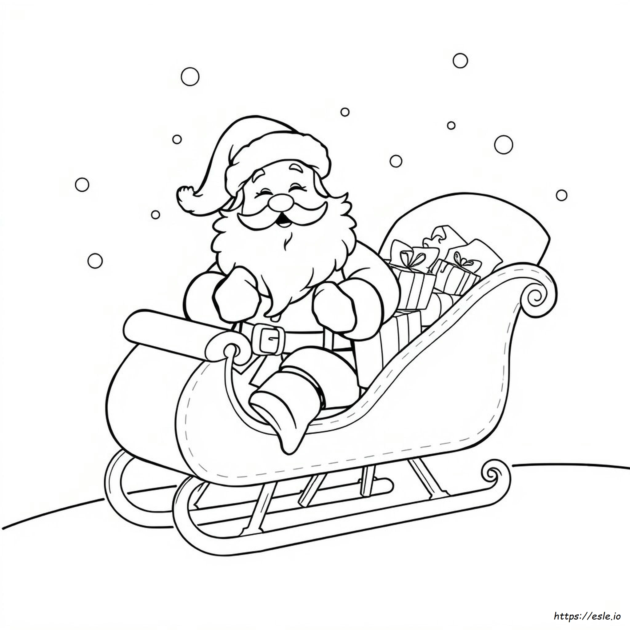 Weihnachtsmann Zeichentrick Ausmalbilder