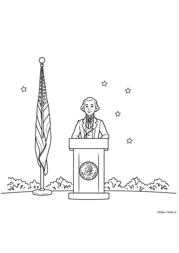 Tulostettavat Presidenttipäivä Värityskuvat