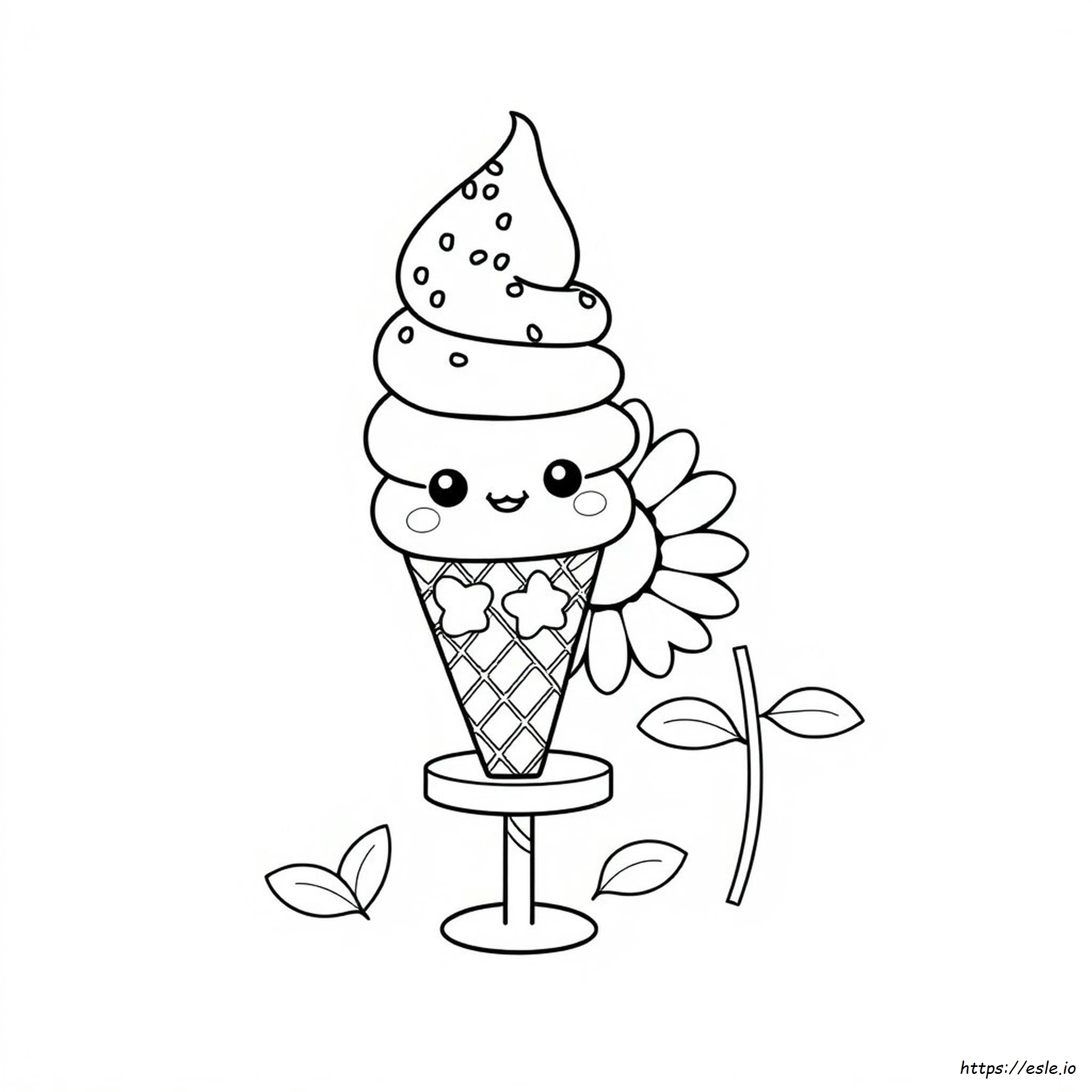 Hello Kitty Helado Kawaii Da Colorare
