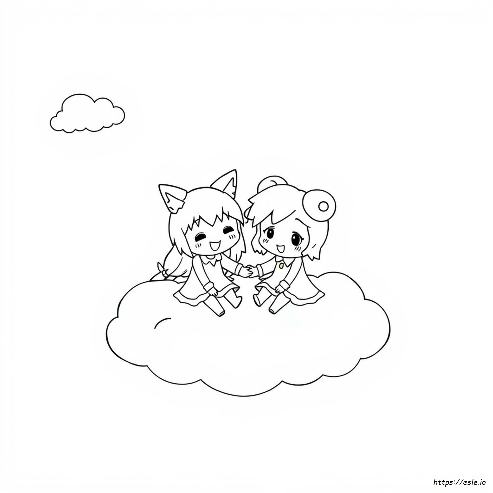 Kuromi And Melody Coloring Pages