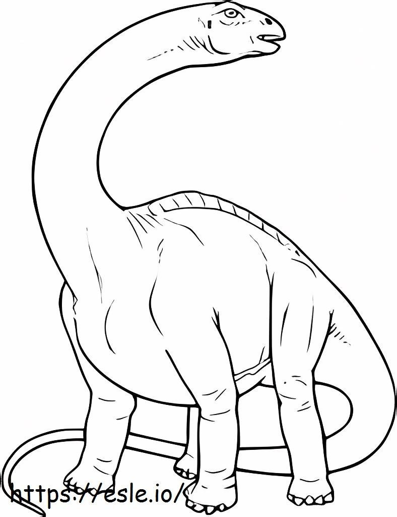 Brontosaurio Sederhana Gambar Mewarnai
