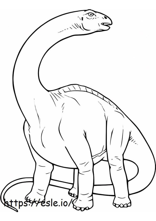 Brontosaurio Simple coloring page