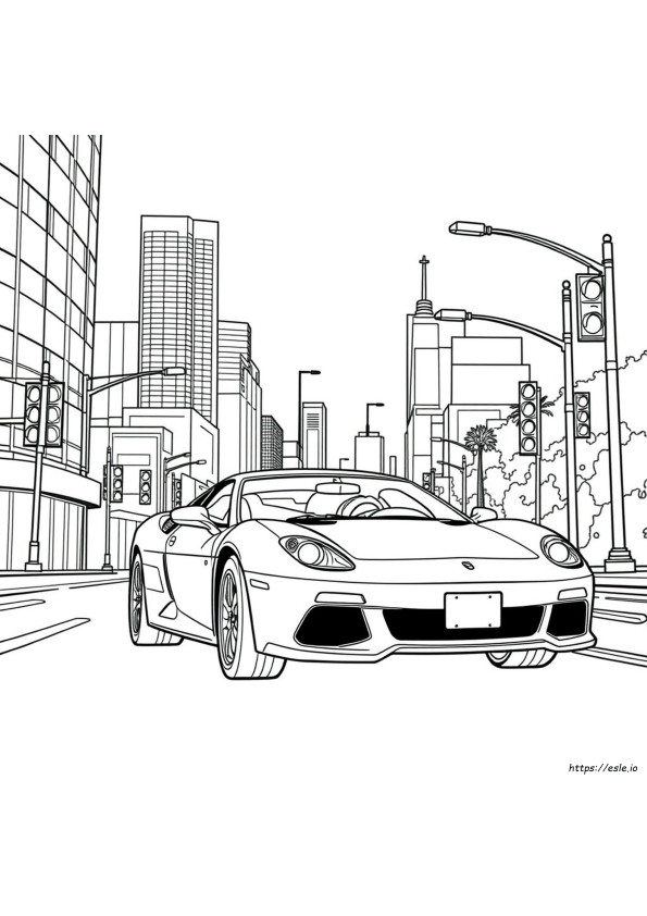 Gta 5 Cars Coloring Pages