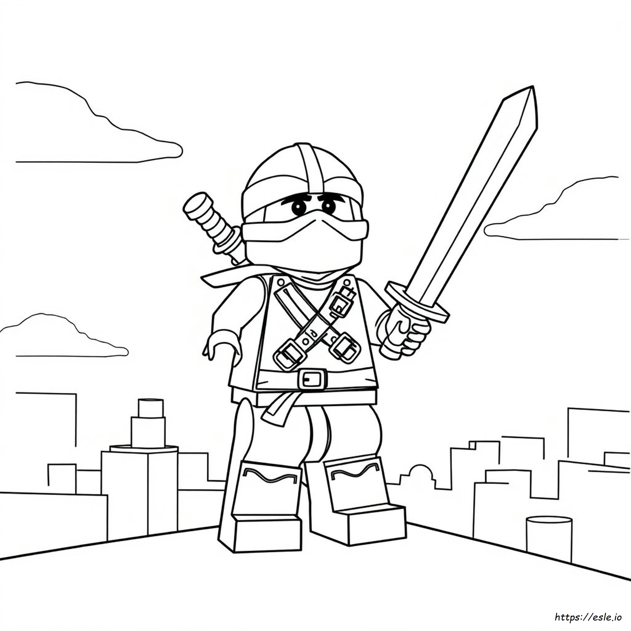 Mavi Ninjago Jay Boyama Sayfaları