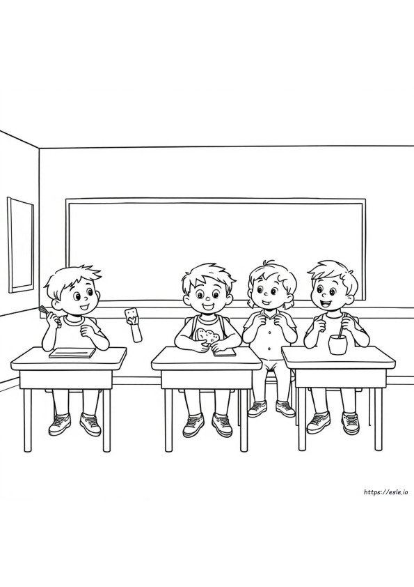 Coloriage On Ne Mange Pas Ses Camarades