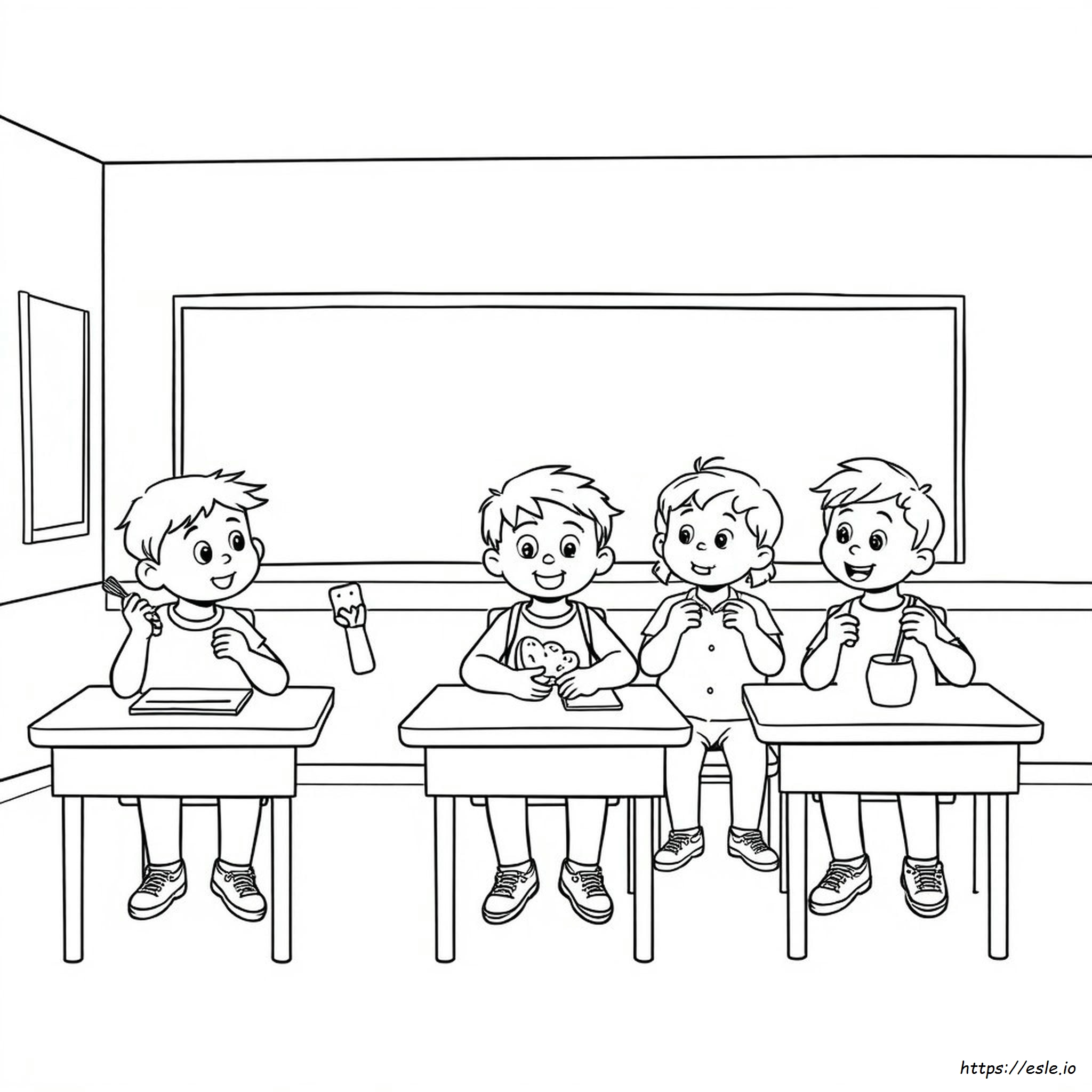 Nosotros No Comemos A Nuestros Compañeros De Clase Páginas Para Colorear