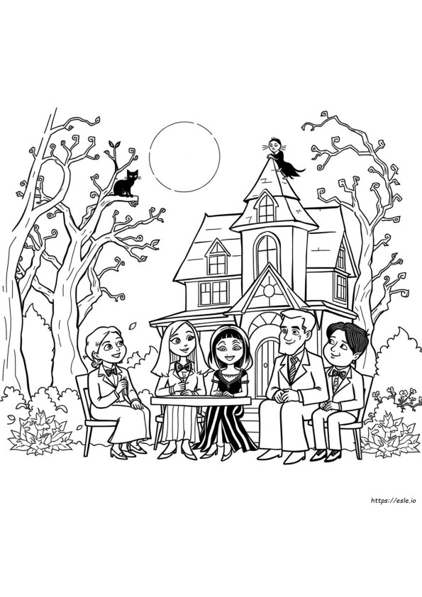 Coloriages Mercredi Addams