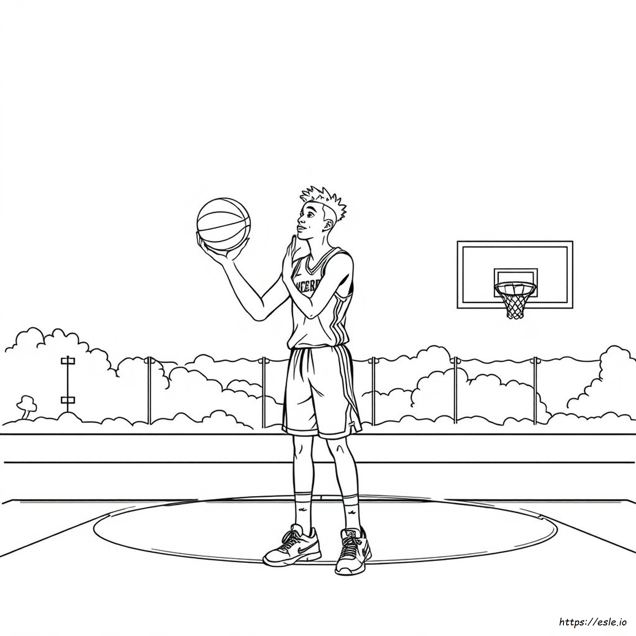 Ja Morant Coloring Page