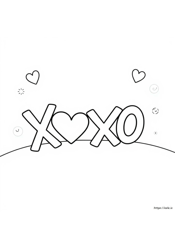 Xoxo Coloring Pages