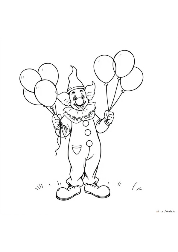 Clown Printable Coloring Pages