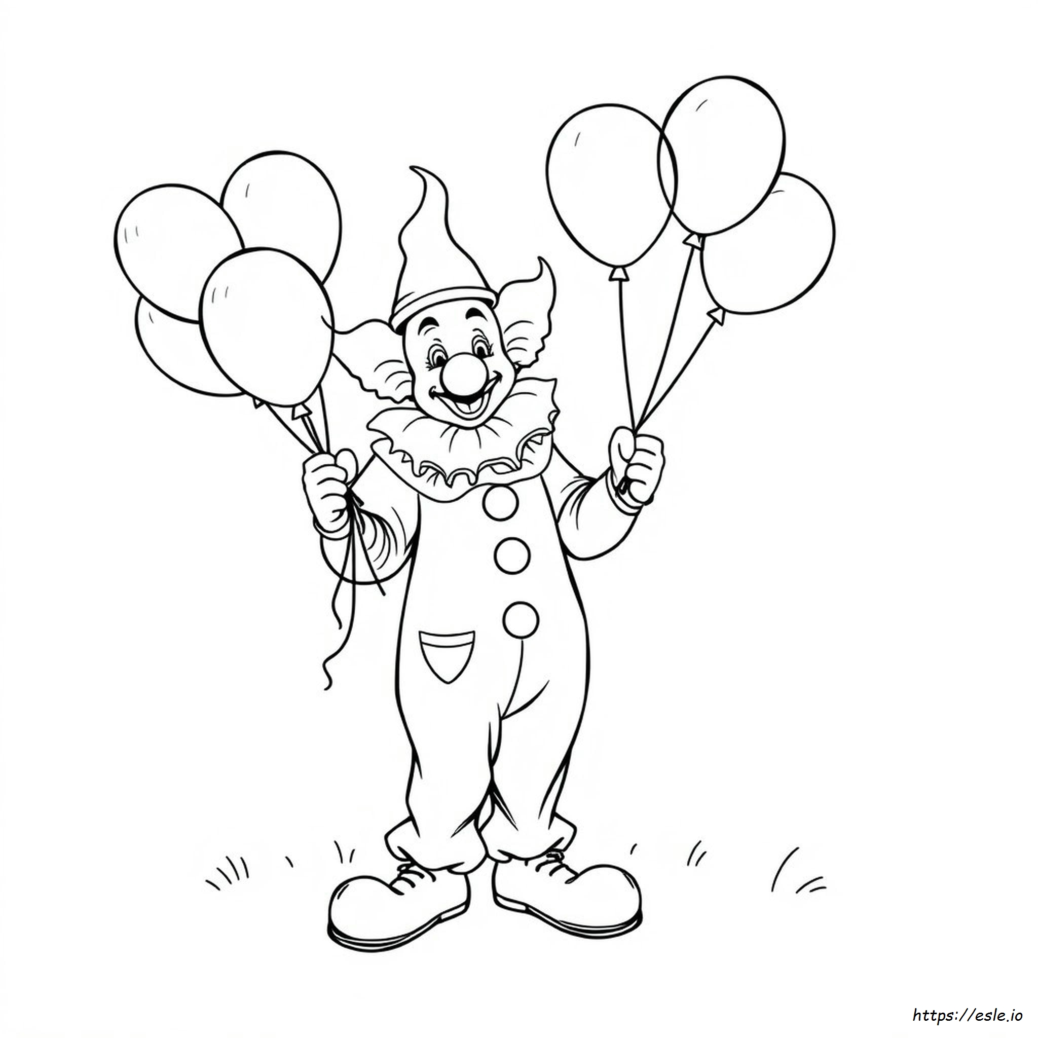 Clown Printable Coloring Pages